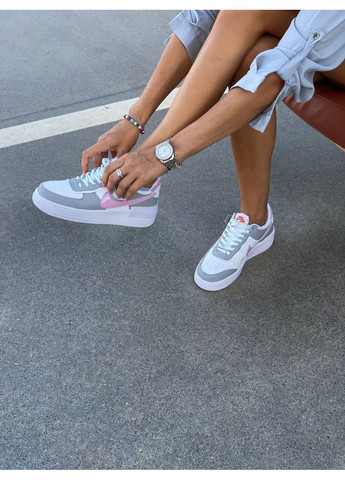 Рожеві Осінні кросівки чоловічі nike air force 1 shadow grey pink найк аір форс 1 преміум No Brand