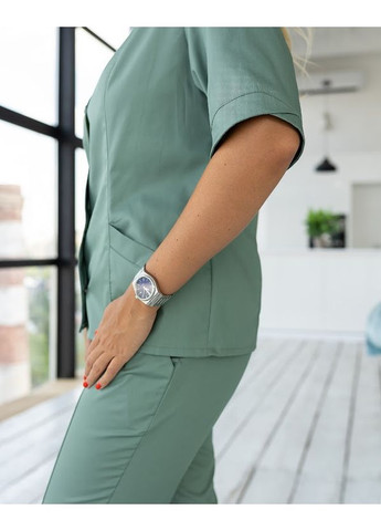 Жіночий медичний костюм Біата котон три чверті рукав 46, No Brand (361360251)