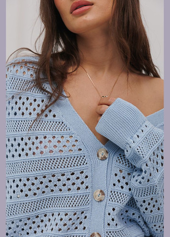 Голубой демисезонный кардиган Arjen