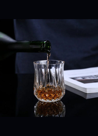 Набор хрустальных низких стаканов Longchamp, 320 мл, 6 шт, Франция Eclat (303724392)