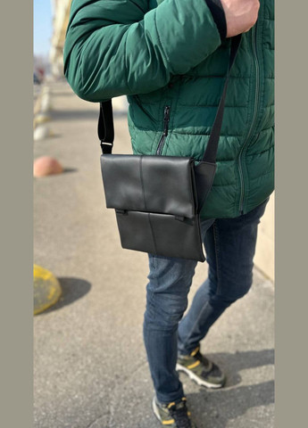 Сумка через плече чоловіча планшет чорний месенджер TTablet No Brand (322234786)