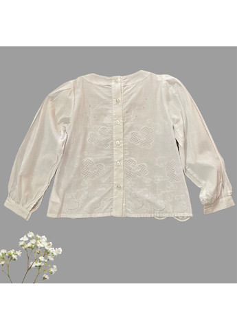 Блузка батистова біла для дівчинки Mone (350314340)