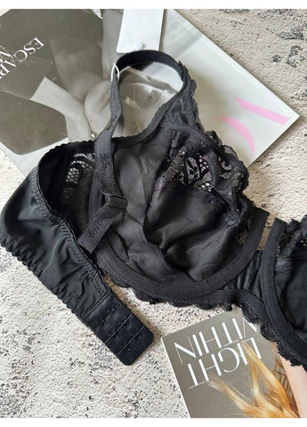 Чорний чорний бюстгальтер без поролону Lanny Mode