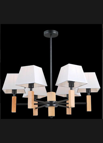 Люстра класична для вітальні V15-6 чорна Valeso (353747063)