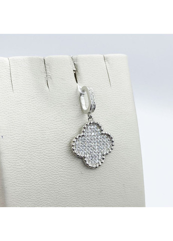 Кулон срібний з кубічним цирконієм "Конюшина" 2,45 г No Brand (369737017)