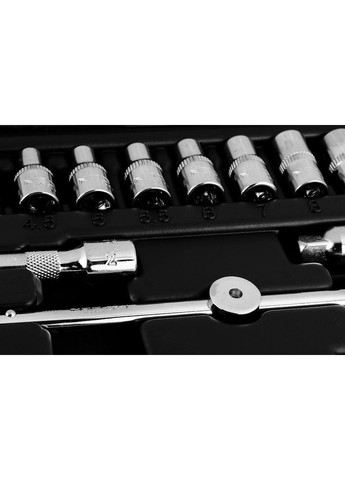 Набор инструментов, Набор торцевых головок, 46шт, 1/4", CrV, кейс (10-004) Neo Tools (360415903)