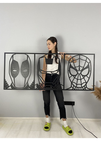 Декоративне панно на стіну Супергерої Марвел 80х33 см Decart (360612358)