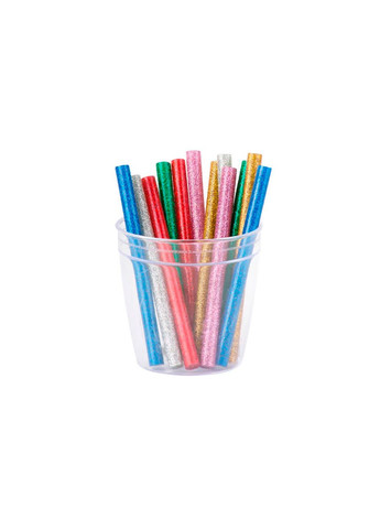 Клейові стрижні кольорові з етиленвінілацетату для творчості 7.4 мм x 100 мм (12 шт.) Intertool (332207083)