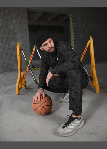 Стильный мужской спортивный костюм черный No Brand (316684293)