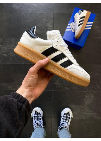 КРОСІВКИ ЖІНОЧІ ADIDAS SAMBA XLG WHITE / BLACK GUM PLATFORM АДІДАС САМБА No Brand чорні демісезони (367168147)