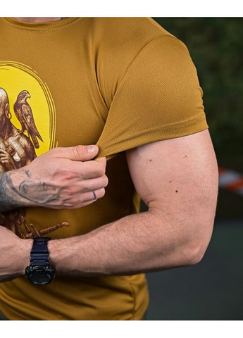 Тактична чоловіча футболка Козак койот No Brand (356509161)