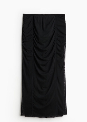 Черная праздничный однотонная юбка H&M