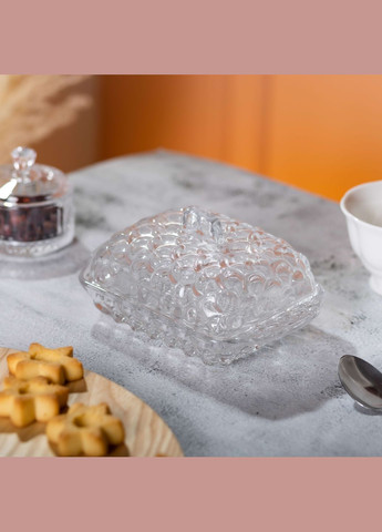 Маслянка скляна з кришкою 17х10,5х8 см Yiwu (361678171)