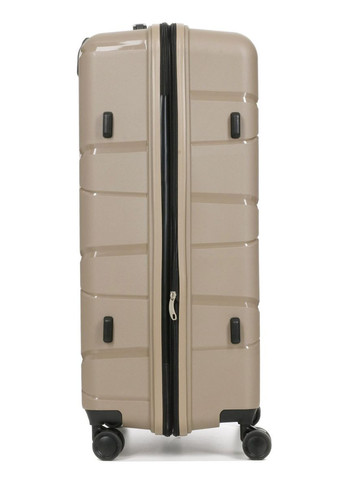 Валіза велика L поліпропілен беж 75х50х31+5см/115л/4.4кг/ 289 WORLDLINE (324802266)