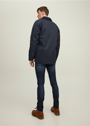 Темно-синяя демисезонная куртка Jack & Jones
