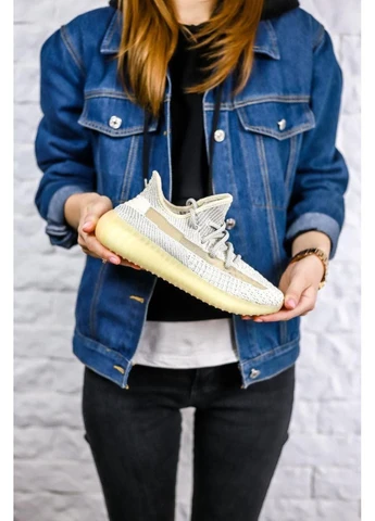 Комбіновані літні кросівки adidas yeezy boost 350 v2 ludmark 2 адідас ізі буст No Brand