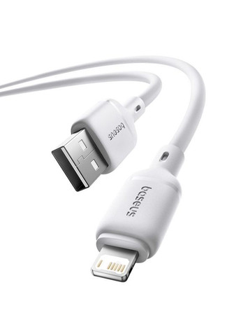 Кабель Silky Series OS Fast Charging USB to Lightning 2.4A (1m) Белый Baseus (369645692)
