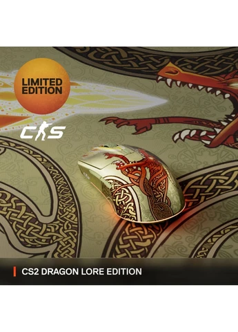 Мышь CS2 Dragon Lore Edition Wireless RGB (62614) SteelSeries (362280533)