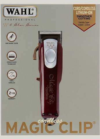 Машинка для стрижки MAGIC CLIP CORDLESS 5 star 08148-2316H Wahl (297922878)