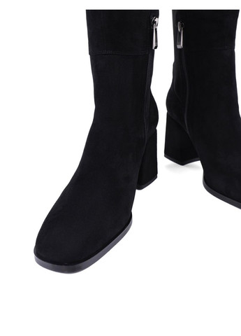 Жіночі Ботфорти TYX1297-1903 Чорний Велюр Attizzare (368527746)