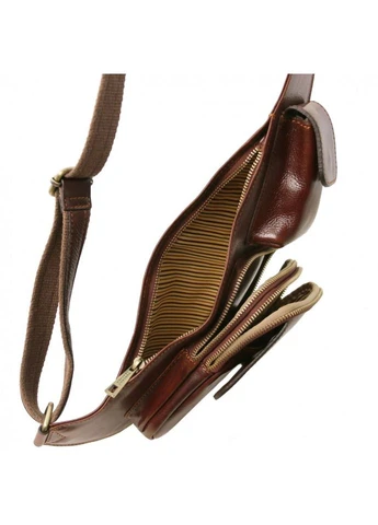 Кожаный рюкзак для отдыха через плечо Тоскана кожа TL141352 Tuscany Leather (379779017)