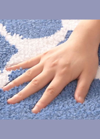 Килимок для ванної кімнати та душу килимок для ніг в душову, мікрофібра, атиковзкий c візерунком 40х60 см, No Brand (337341961)