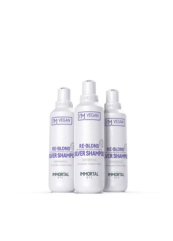 Шампунь для нейтрализации желтизны окрашеных волос NYC RE-BOND 250ML Immortal Vegan (304651215)