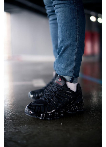 Чорні Осінні кросівки чоловічі nike shox tl black 1 найк шокс тл No Brand