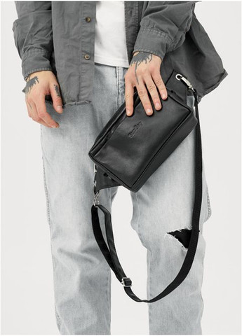 Сумка на пояс серый нубук (R-88213101m-VS) Sambag (302450348)