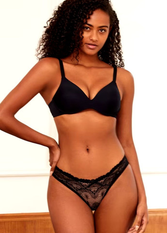 Чорний бралетт жіночий бюстгальтер без кісточок black comfort (1491-) 80 Finetoo без кісточок