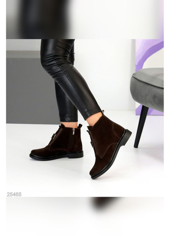 Осенние натуральные женские ботинки No Brand из натуральной замши