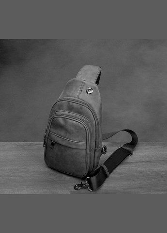 Чоловіча сумка бананка на груди 637-TT Сірий Eton (308050956)