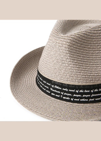 Шляпа трилби мужская бумага серая VALERY 817-709 LuckyLOOK 817-709m (280914068)