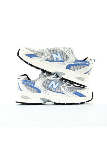 Білі Осінні кросівки чоловічі і жіночі new balance 530 white blue | нью беланс 530 білі No Brand