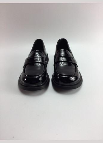 Iva Женские лоферы лоферы черный з натуральная кожа, украина — всесезон (316653982)