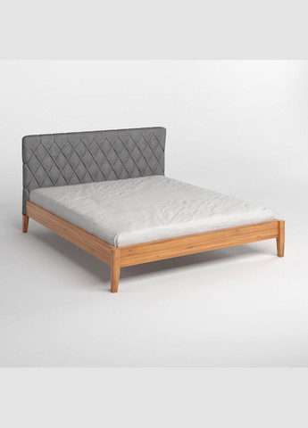 Односпальная деревянная кровать Венеция ДК /Аляска 93 (Серый) 90х200 см (MBG-5454) Mebigrand (366086063)