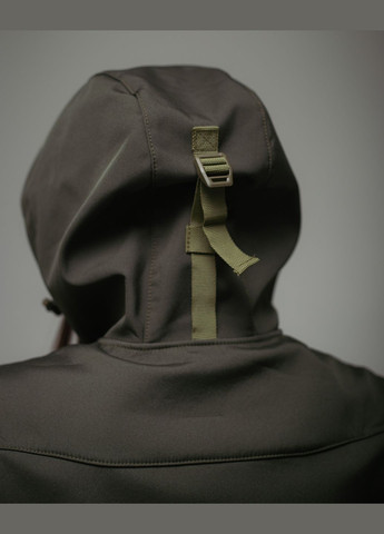 Оливкова демісезонна жіноча куртка softshell (оливка) No Brand