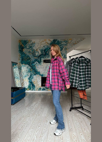 Розовая кэжуал рубашка в клетку Adelante