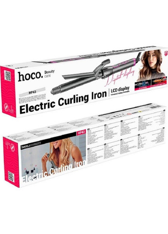 Плойка HP43 Electric manual curling iron with digital display(EU) Gray Hoco (371362927)