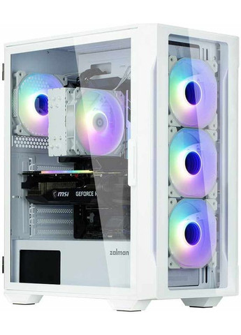 Корпус I3 Neo TG Tempered Glass без БЖ White (I3NEOTGWHITE) Zalman (361853588)