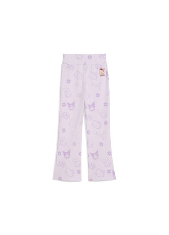 Пурпурные демисезонные детские леггинсы x hello kitty & friends ribbed flared leggings kids Puma