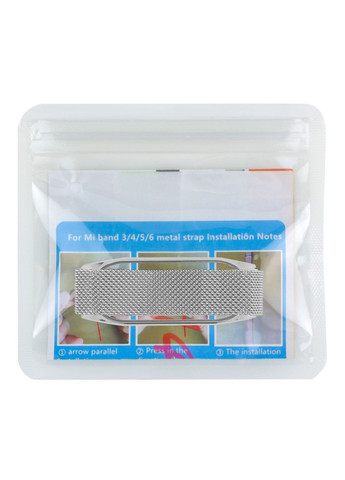 Ремінець для Xiaomi Mi Band 7 Silver No Brand Xiaomi Smart Band 7 (340284306)