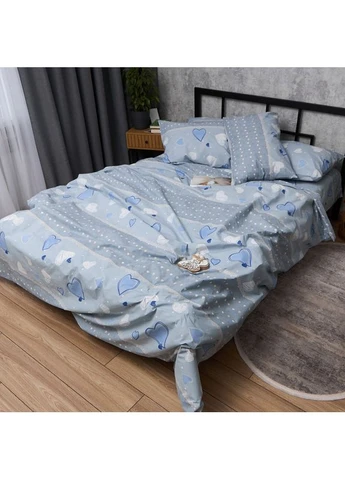 Комплект постільної білизни Бязь Gold Люкс King Size 220x240 наволочки 2х50х70 (MS-820014806) Moon&Star Pastel Love (400235001)