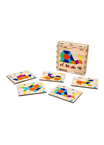 Деревянная головоломка "Танграм" Puz-33654, 144 элемента PuzzleOK (316268697)