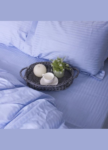 Евро комплект Постельного белья Страйп Сатин Lilac 200х220 Vital-Textile SPе-7 (331013320)