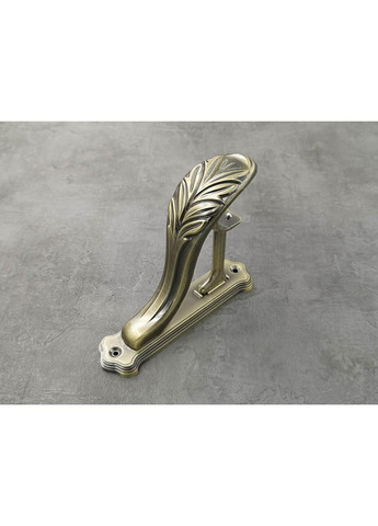 Карниз Барамела рифлена штанга одинарний ретро 25 мм 300 см Антик Quadrum (352782068)