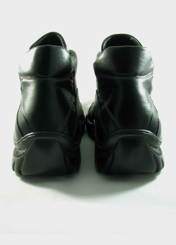 Черные осенние мужские кожанные ботинки (32 см) черные (932) Lider Club