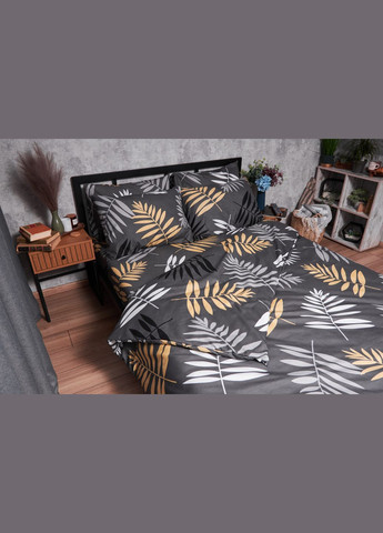 Комплект постельного белья Полисатин Premium полуторный евро 160х220 наволочки 2х40х60 (MS-820003765) Moon&Star fern (288043821)