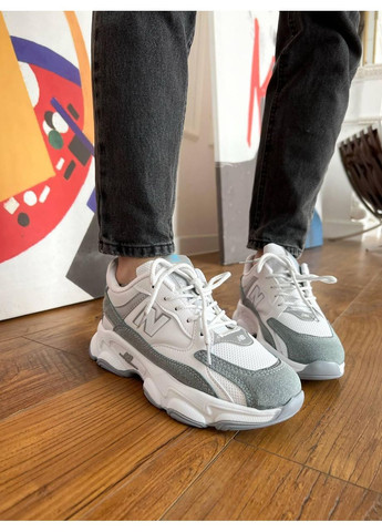 Сірі Осінні кросівки чоловічі new balance 990 grey white v2 нью беланс 990 No Brand