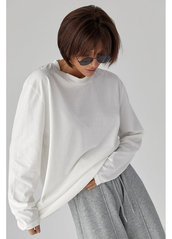 Однотонний базовий лонг oversize - світло-сірий колір Lurex (364967837)